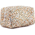 thumbnail image 5 of Bolsa de maquillaje de estilo japonés y coreano, bolsa de maquillaje floral de gran capacidad, bolsa de maquillaje portátil floral pequeña, bolsa de lavado, 5 of 5