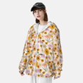 thumbnail image 3 of Balery Boho Flowers Sudadera ligera de manga larga con capucha y protección solar UPF 50+ para hombre y mujer, ideal para pesca y running-3X-Large, 3 of 7
