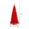 thumbnail image 2 of Vickerman 10' Red Fir Slim Artificial Christmas Tree Unlit, Seasonal Indoor Home Decor, 2 of 3