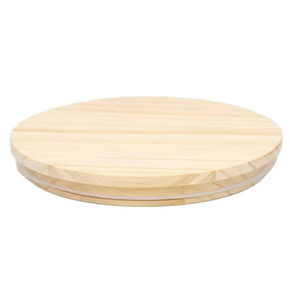XKHHLH Bamboo Lids for Glass Cups, Reusable Wooden Storage Lids with Labels & Silicone Seal for Yogurt Glass Jars, Regular Mouth Lids for Ball/Mason Jars