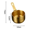 thumbnail image 1 of beisidaer Pot à Sauce 100Ml en Acier Inoxydable Mini Casserole - Or S, 1 of 6