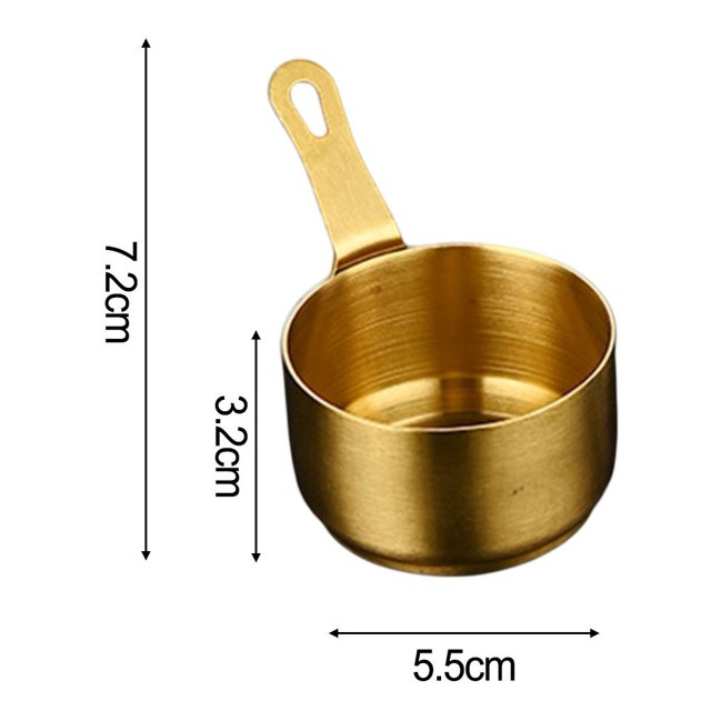 Bgsha Petite Casserole Antiadhésive, Pot de Cuisson en Acier Inoxydable avec Poignée, Plat à Tremper, Restaurant, Steak, Chauffe-Lait 100ML