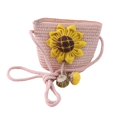 thumbnail image 3 of CAIXIA Messenger Bag For Women Girls Adjustable Strap Straw Woven Boho Crossbody Messenger Tote Bag, Lightweight Summer Beach Shoulder Purse, 3 of 6