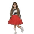 thumbnail image 2 of Wear Sierra Girls' Fit and Flare Combo, Striped Bodice, Lace Skirt, Cotton, Size 7, 1-Pack, 2 of 4