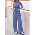 thumbnail image 2 of Conjunto Lounge de Dos Piezas para Mujer PRETTYGARDEN Azul Talla M, 2 of 8