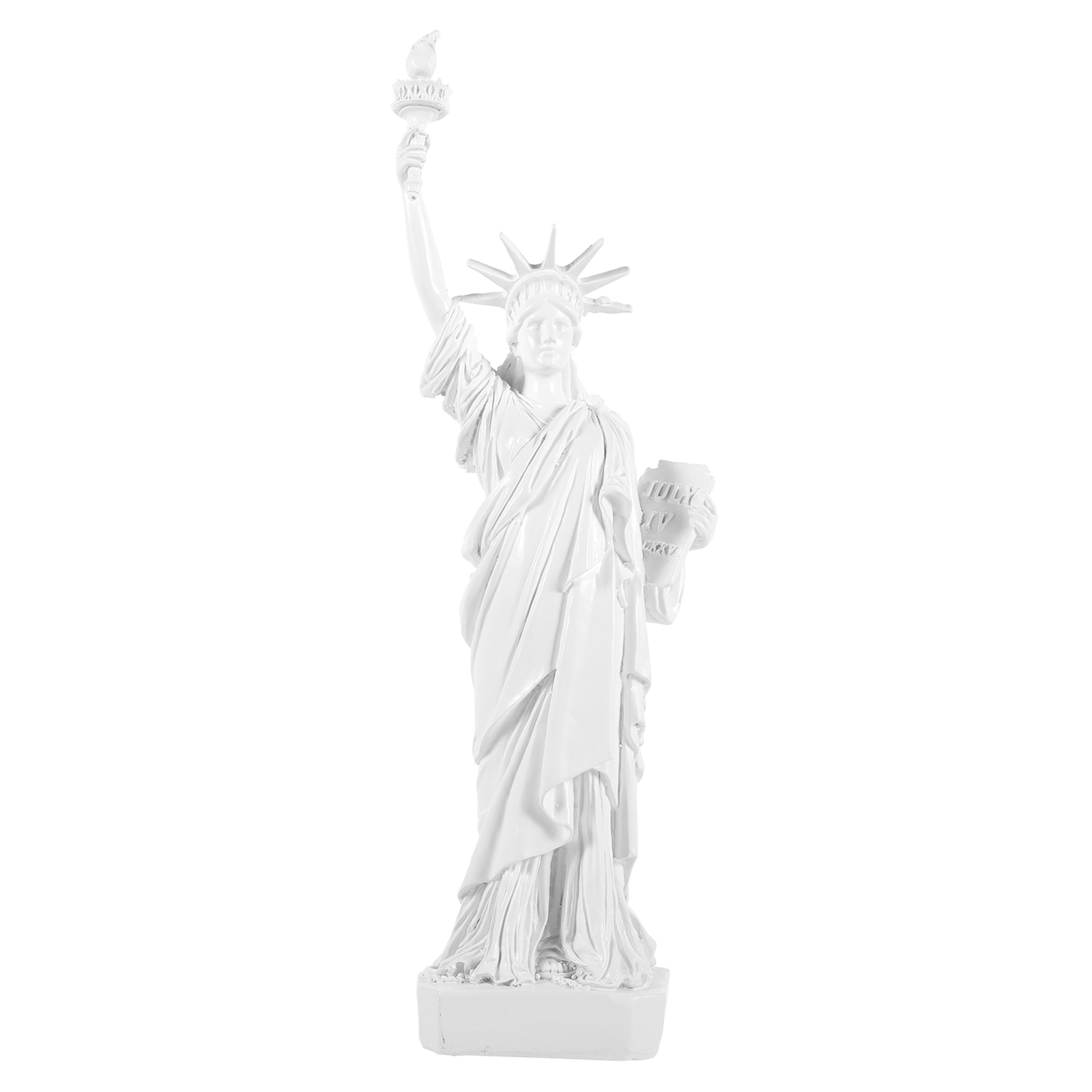 LOLIPPYY Statue of Resin Ornament White Desktop Decoration Resin Craft Table Adornment for Home Office