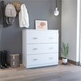 thumbnail image 2 of FM FURNITURE Colombe Commode en Bois d'Ingénierie Moderne à 3 Tiroirs en Blanc, 2 of 7