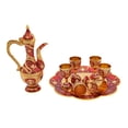 thumbnail image 5 of Turkish Tea Set, Vintage Turkish Teapot Set with 6 Coffee Cup and Tea Tray Decor, 5 of 21
