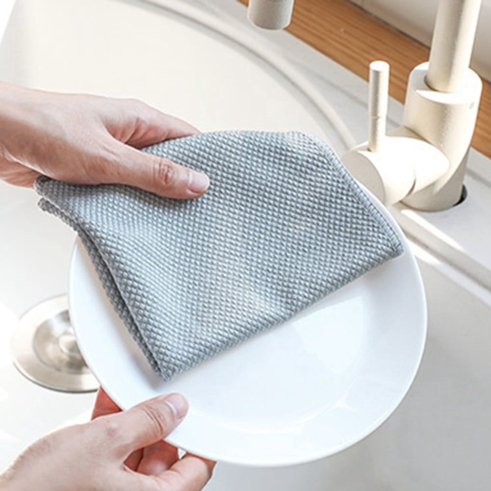 Microfiber Polishing Cloths, Lint-Free Streak-Free Wiping for Durable Reusable Easy Clean Cloth, Multi-Purpose Cleaning in Kitchen, Bathroom, Car, Furniture