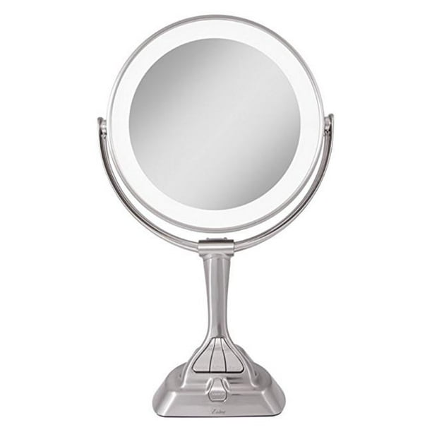 Zadro LVAR410 A Mené la Lumière Dimmable Double-Face Miroir de Vanité & 44; Nickel Satiné