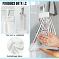thumbnail image 6 of ZIATUBLE Christmas Snowmen Kitchen Hand Towels Snowflakes Hand Towels Loop Breathable Bathroom Hand Towels Quick Dry Dish Towel Hand Towels with Hanging Loop Hand Tie Towel, 6 of 7
