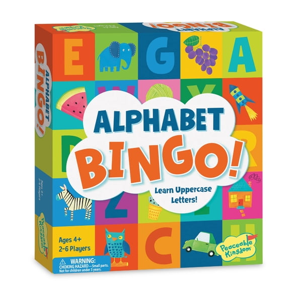 Juego de mesa Peaceable Kingdom Alphabet Bingo Kids 4+ Years