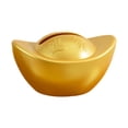thumbnail image 3 of Lingote Yuan Bao, cubierta para caja de pañuelos, adorno de mesa, estuche para pañuelos, estuche para servilletas de papel Oro, 3 of 9