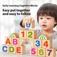 thumbnail image 3 of Bewildely Juego de juguetes para bebé de 1 año | Bloques de madera para el desarrollo sensorial y la diversión (6 meses) Juguetes Educativos vistoso 100+42 juguetes de construcción b, 3 of 6
