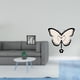 thumbnail image 2 of Reloj De Pared Digital Moderno Y Práctico, De Acrílico, Silencioso, Decorativo, Con Forma De Mariposa. Ideal Para Oficina, Sala De Estar, Dormitorio, Comedor, Habitación Infantil O Casa De, 2 of 8