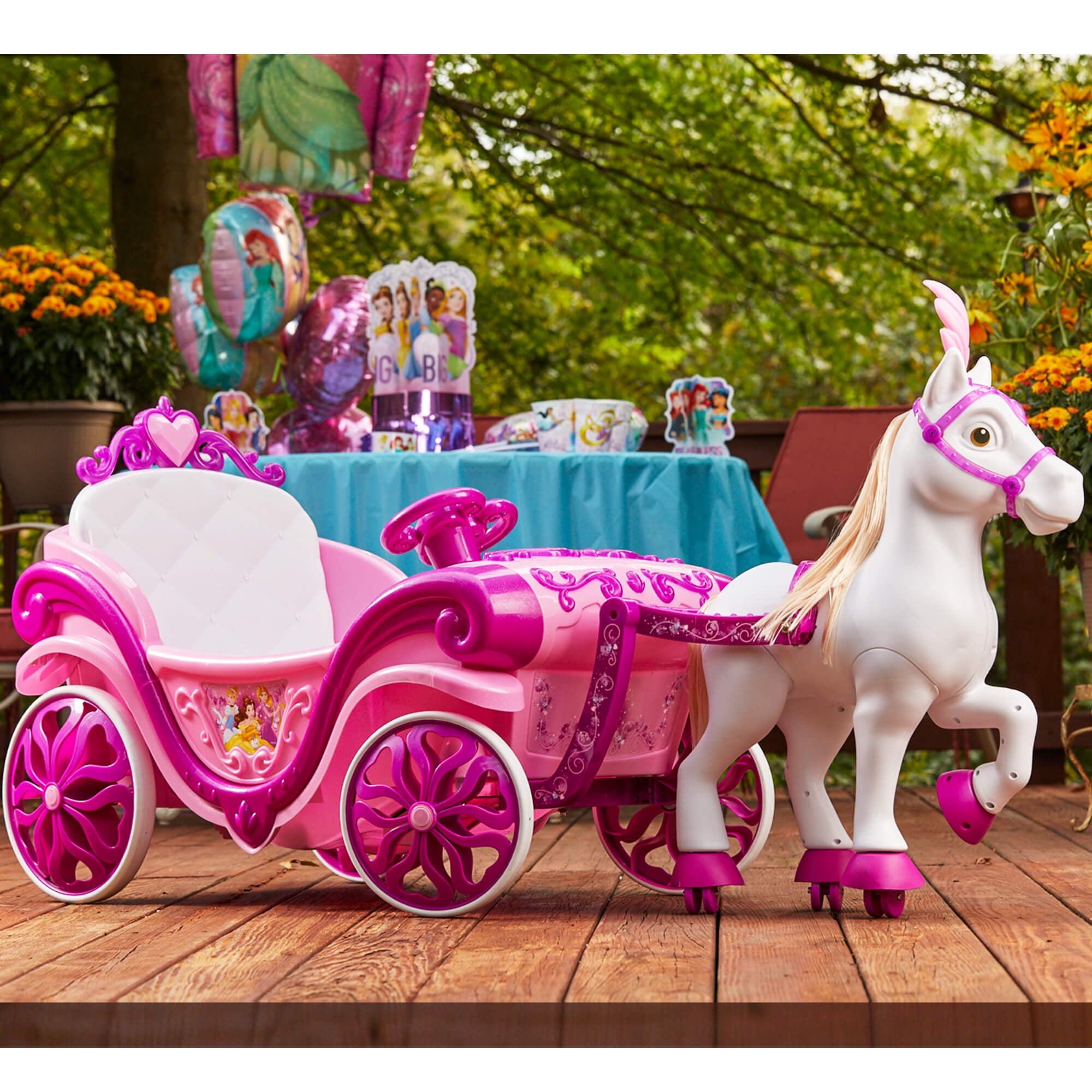 princess horse and carriage walmart