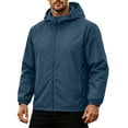 thumbnail image 6 of Stamzod Mens Packable Rain Jacket Lightweight Waterproof Jackets with Hood Outdoor Raincoat for Travel Hiking Cycling Z Sky Blue XXXL, 6 of 9