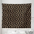 thumbnail image 1 of Cupcakes Tapestry, Continuous Pattern of Chocolate Chip Cakes Coffee Tasty Food Art on Dark, Fabric Wall Hanging Decor for Bedroom Living Room Dorm, 5 Sizes, Black Brown Camel, by Ambesonne, 1 of 1