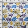 thumbnail image 3 of oneOone Silk Tabby Purple Fabric Floral Craft Projects Decor Fabric Printed By The Yard 42 Inch Wide, 3 of 4