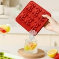 thumbnail image 3 of Large Ice Molds Silicone Tray Set Novelty Fun shaped for Cocktails Mocktails Drinks Party Favor(red), 3 of 6