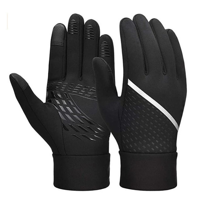 Adult's Outdoor Non- Watertight Gloves Winter Warm Riding Gloves With Reflective Strip Gloves Mittens Gloves Mittens Women Ski Gloves Mittens Men Gloves Mittens Men Gloves Mittens Convertible Gloves