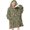 Vintage Flower Green, variant on Vintage Floral Wearable Blanket Hoodie, Flannel Sweatshirt Blanket with Sleeves & with Sleeves & Pockets, Warm Gifts Ideas for Teen Girls Boys