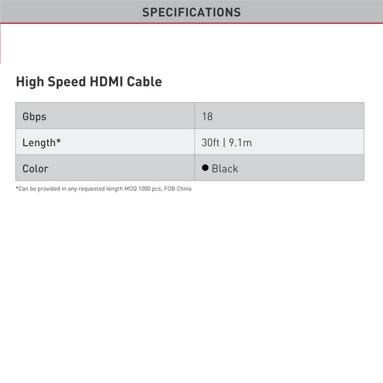 Brackton câble HDMI blindé 30m
