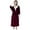 Brick Red, variant on Mens Pajamas Fuzzy Hooded Robe Casual Warm Bathrobe Long Sleeve Solid Patchwork Warm Home Wear Heavyweight Men's Sleepwear Brick Red L