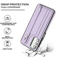thumbnail image 4 of Feishell Fit for Samsung Galaxy A32 5G Case with ID Credit Card Slots,Premium PU Leather Adjustable Wristband Kickstand Shockproof Wallet Slim Phone Case for Women Men,Purple, 4 of 6