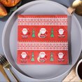 thumbnail image 5 of Btomtd Party Ambiance Paper Napkins in Christmas Colors 20 Count, Printed Disposable Napkins for Holiday Dining, Cheerful Dinner Napkins for Your Christmas Table, A, 5 of 6