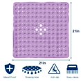 thumbnail image 2 of 53*53cm Bathroom Non Slip Cushion Bubble Water Leakage Hole With Suction Cup Shower Room Non Slip Cushion, 2 of 4