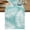 Aqua Teal White2, variant on Table Runner 72 Inches Long, Teal Green Palm Leaf Decorative Table Runner for Party Wedding Home Decor, Summer Coastal Botanical Tropical Dresser Scarves for Bedroom Kitchen Tables Decor 14x72 Inch