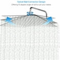 thumbnail image 3 of Zovajonia 16 in Square Rainfall Shower Head Ultra thin Overhead Sprayer Brushed Nickel, 3 of 11