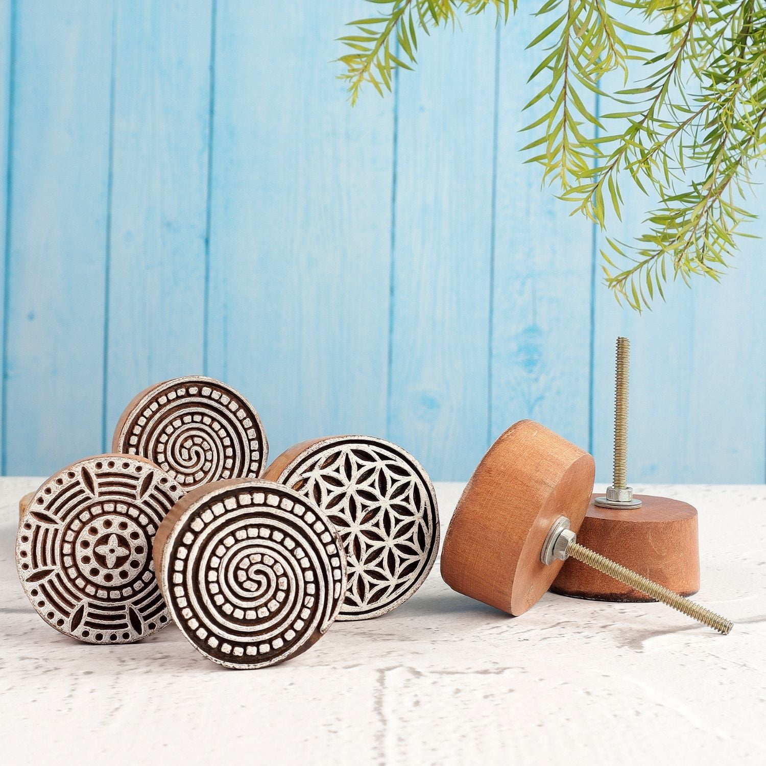 Hashcart Wooden Kitchen Knobs Drawer Pulls and Knobs