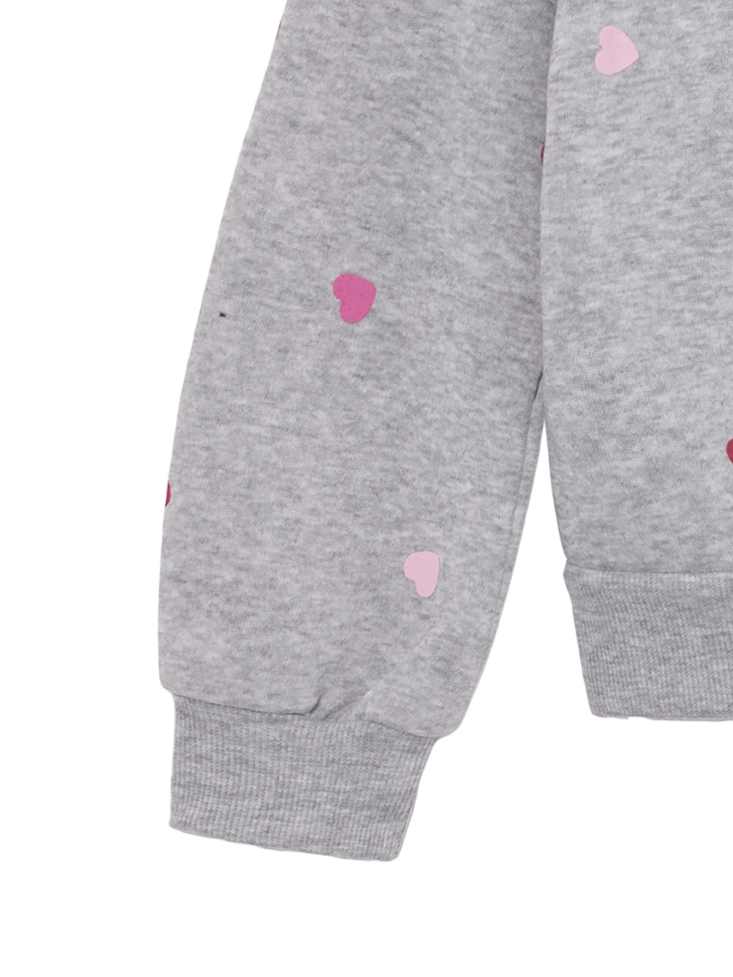 Way to Celebrate Girls' Valentine's Day Fleece Sweatshirt and Pant Set, Sizes 4-18 & Plus