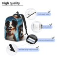 thumbnail image 5 of Xecao Playful Smile Cute Dog for Canvas College Laptop Backpack, Durable Rucksack Travel Notebook Bag School Backpack Book Bag for Men Women, 5 of 8