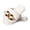 White, variant on Vogue Cloud Women's Faux Furry Slippers Open Toe Fuzzy Slippers Indoor Outdoor Beige