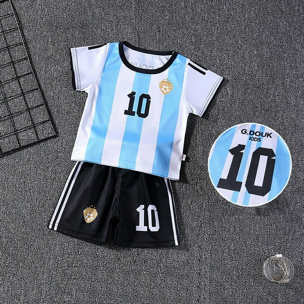 Summer Baby Boys Football Suit Kids Clothes Toddler Girls Sports T