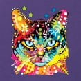 thumbnail image 5 of Wild Bobby Dean Russo Colorful Blue Eyes Cat Cat Lover Women Racerback Tank Top, Purple Rush, Small, 5 of 5