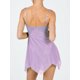 thumbnail image 3 of Lucakuins Camisón de encaje para mujer, lencería de malla transparente con cuello en V, sin mangas, ropa de dormir con tirantes, dobladillo Irregular, ropa interior sin espalda Lucakuins  moda, 3 of 4