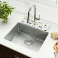 thumbnail image 6 of Circular Pattern Design Single Compact Faucet Drying Pad 14.7x5.4in Absorbent Mat for Small Sinks, Vanity Countertops, 6 of 10