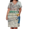 thumbnail image 2 of Madeline Paris-vestido holgado con bolsillos para mujer traje de verano con acuarela, 2 of 6