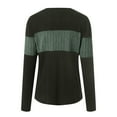 thumbnail image 6 of idosla Womens Sweaters Trendy Color Block Tops Long Sleeve Shirts Fall Outfits Early Fall Fashion 2025 Winter Clothing (Green, S), 6 of 7