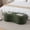 Green, variant on Hobooment 51" End of Bed Bench, Tufted Upholstered Ottoman Bench with Padded Seat, Modern Entryway Bench for Bedroom, Living Room, Green