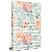 Biblia Reina Valera 1960 Letra Grande, Tamao Manual, Tapa Dura Rosas Rosadas / Spanish Bible Rvr 1960 Handy Size Large Print Hc Pink Roses (Hardcover)