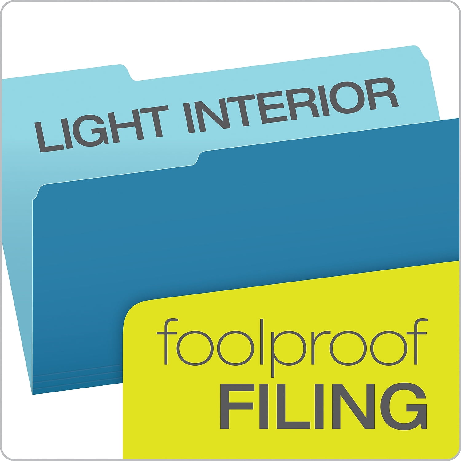 Pendaflex, PFX435013ASST, Legal Size Interior File Folders, 100 / Box, Assorted