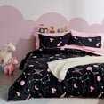 thumbnail image 3 of Sleep Zone Kids Twin Bedding Comforter Set - 5 Pieces Super Cute & Soft Bedding Sets & Collections with Comforter, Sheet, Pillowcase & Sham - Fade Resistant Easy Care (Pink Galaxy), 3 of 7