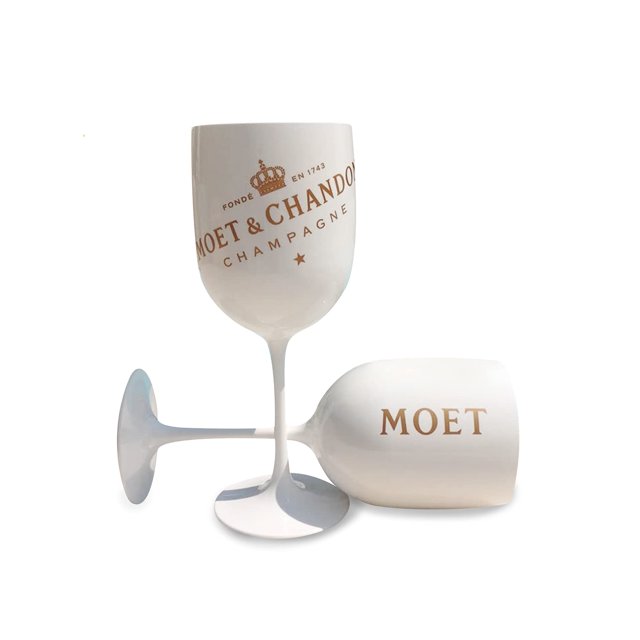 Copa de champán blanca para Moet, copas de champán de plástico, copa de cóctel, copa de vino, copa de vino, flautas de champán Sincero Hogar
