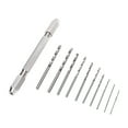thumbnail image 1 of Rdeghly Precise Hand Drill,Double Hand Drill Rust Proof Durable 2 Collet Design 3 Jaw Collet Ergonomic Handle With Twist Bit Hand Drill Set,Drill Bit, 1 of 8