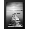 thumbnail image 2 of Anonymous 17x24 Black Modern Framed Museum Art Print Titled - Peaceful Pier, 2 of 5